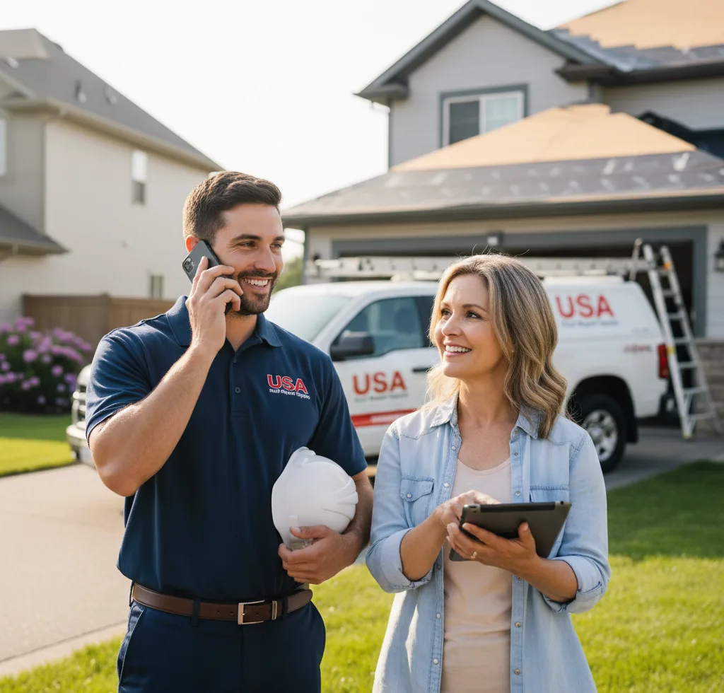 USA Roof Repair Experts customer support in Middlebury Center